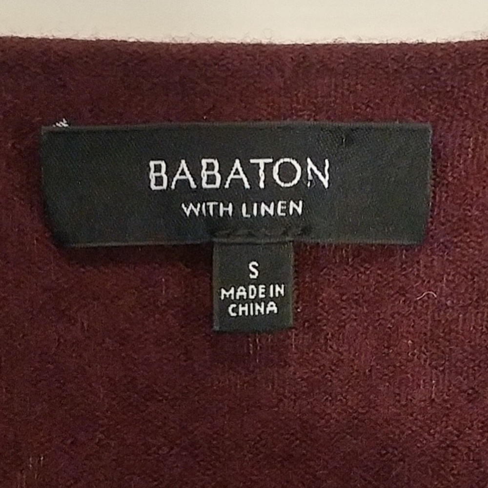 Babaton Linen/Wool V-Neck - Picture 3 of 5